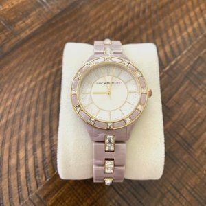 Isaac Mizrahi Live! ceramic crystal link watch